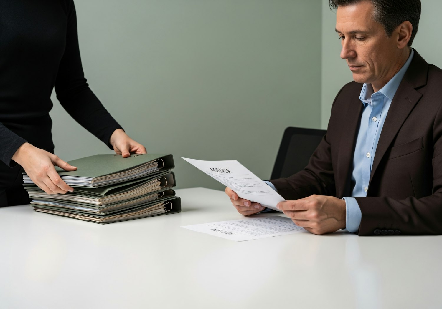 A person carefully examining a job offer, symbolizing the importance of due diligence in identifying legitimate opportunities and avoiding scams.